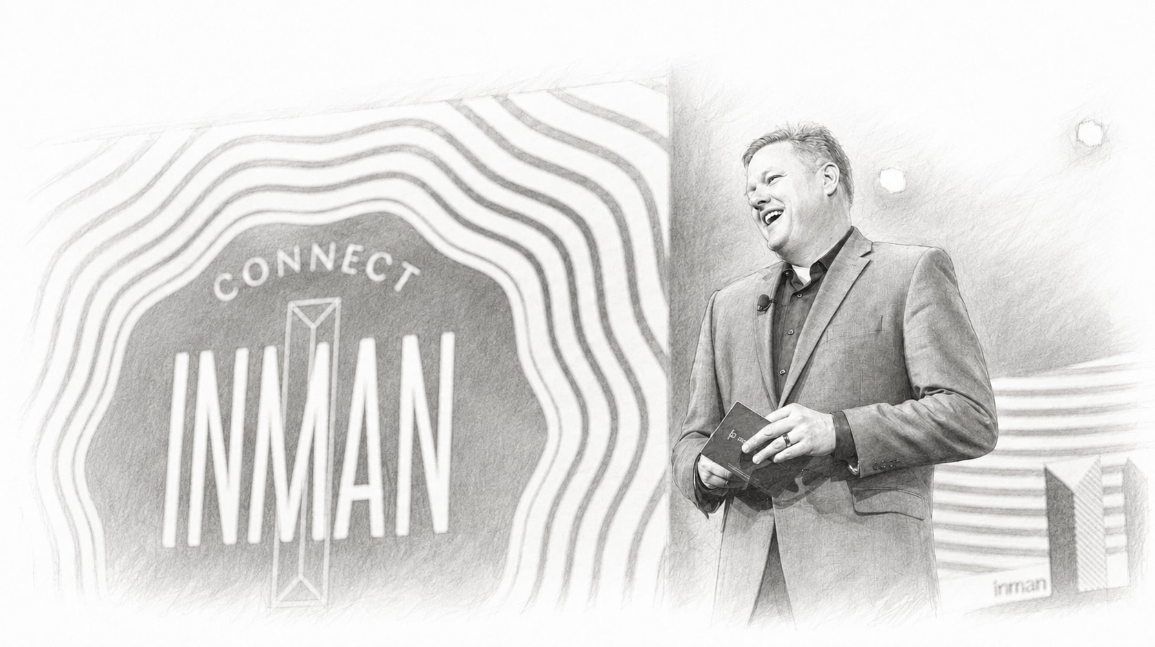 Chris Pollinger speaking on the Inman Connect stage in New York